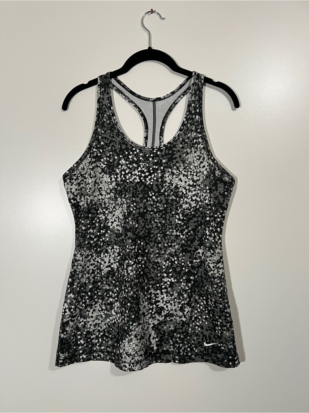New Nike Dri-Fit Racerback Tank Top Speckle Pattern Size Large